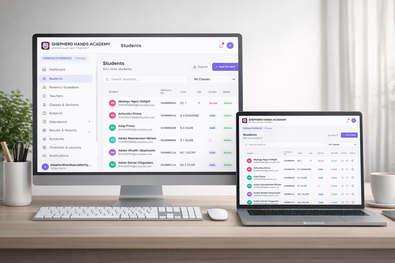 Schooxie Dashboard